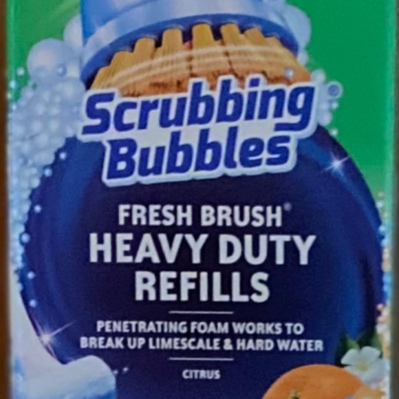 New Scrubbing Bubbles Heavy Duty Refills Fresh Brush Toilet Cleaning System, 8ct - Picture 1 of 2